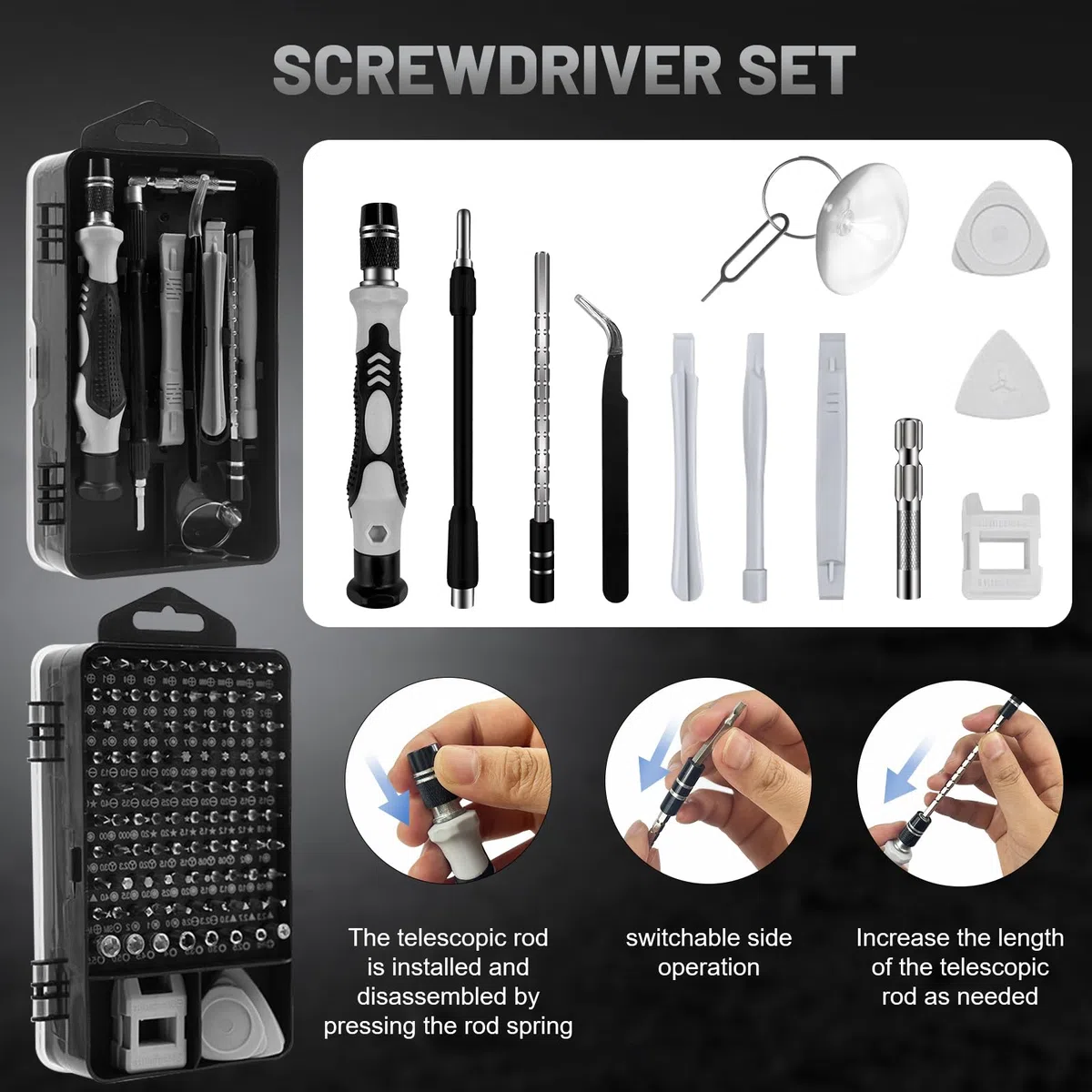 221pcs Kit di Accessori per Stampanti 3D da,Cassetta Attrezzi per Stampanti 3D,Include Utensile per la Sbavatura,Adatto allo Smontaggio,alla Pulizia e alla Lavorazione di Precisione delle Stampanti 3D