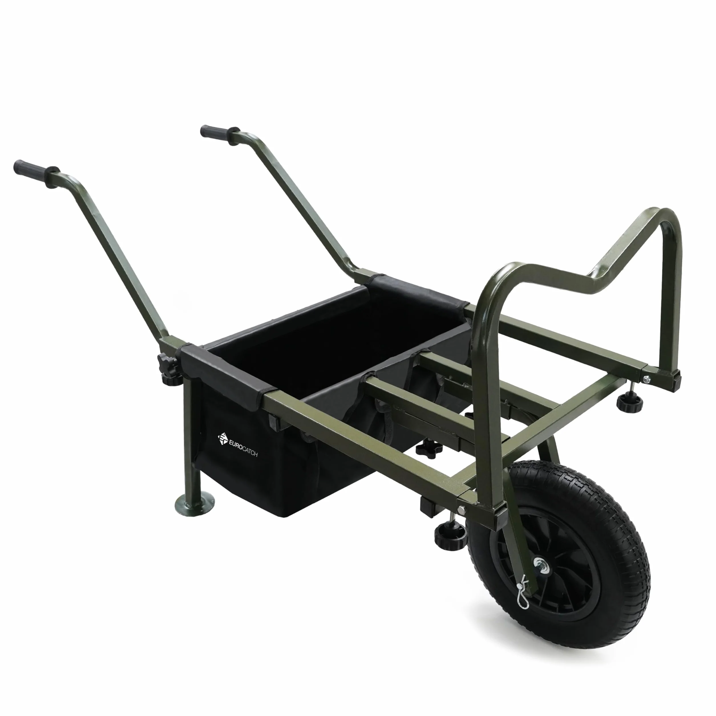 XXL Barrow - Carrello da pesca - Ruota in PU MAI Più forature - Smontabile - Regolabile - Include custodia 600Dn - Carrello per il trasporto - Carrello Viscar - Trolley - Telaio allungabile