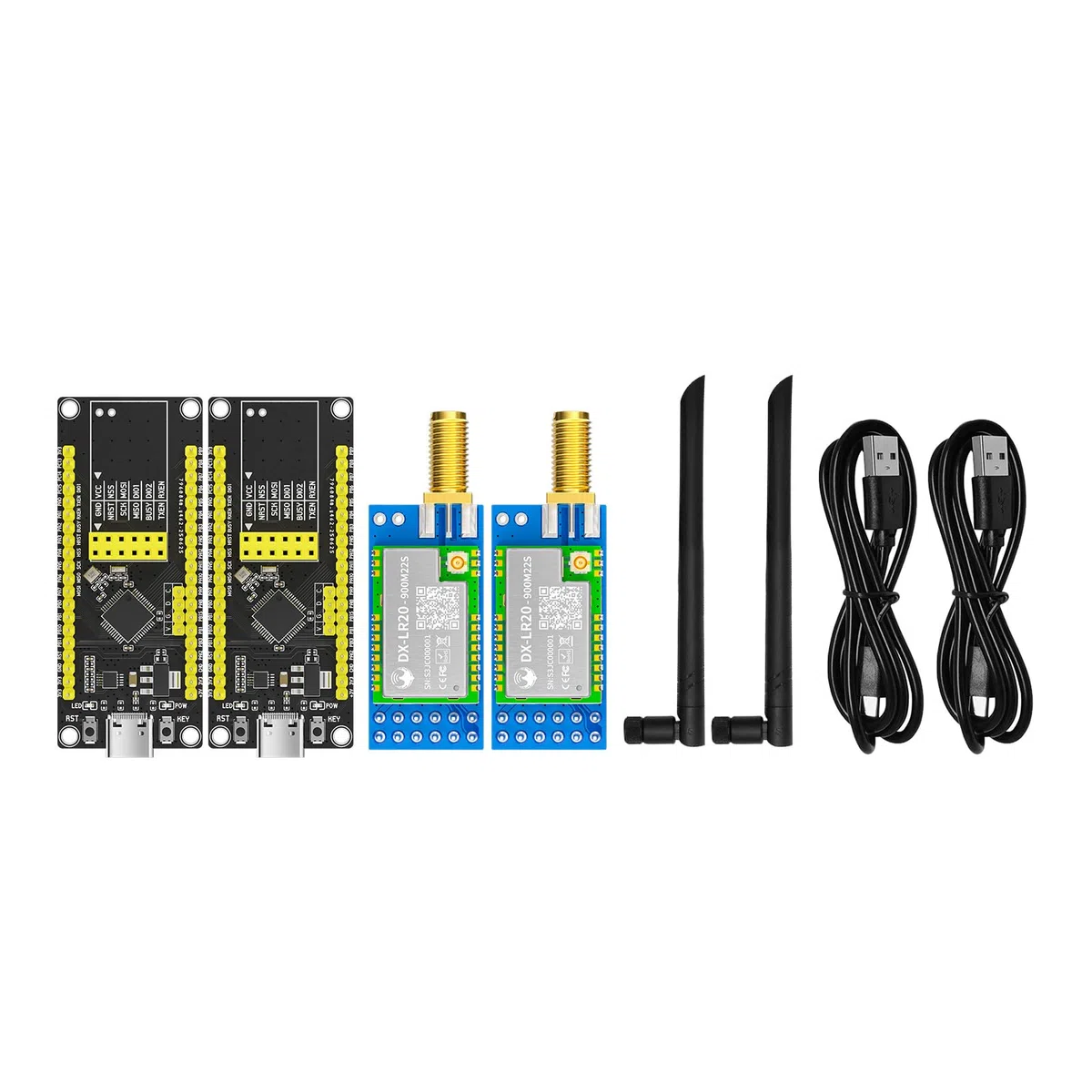 DX-LR20 LLCC68 Chip Developer SET Support Air Wake-up 8km 22dBm UART LoRa SpreadSpectrum Technology 868/915mhz Modulo RF LoRa (DX- LR20-900-T1)