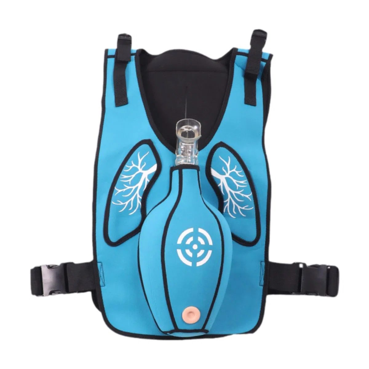 Anti Soffocamento Gilet Heimlich per Addestramento Emergenza Modello Pratica Respiratoria Dispositivi Didattici per Insegnamento Accessori So, Blu per Gli Adulti