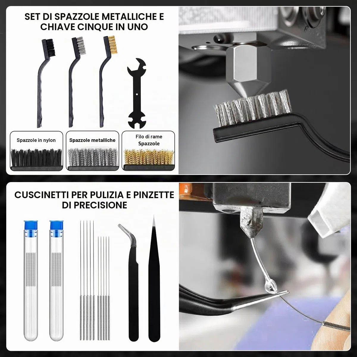 221pcs Kit di Accessori per Stampanti 3D da,Cassetta Attrezzi per Stampanti 3D,Include Utensile per la Sbavatura,Adatto allo Smontaggio,alla Pulizia e alla Lavorazione di Precisione delle Stampanti 3D