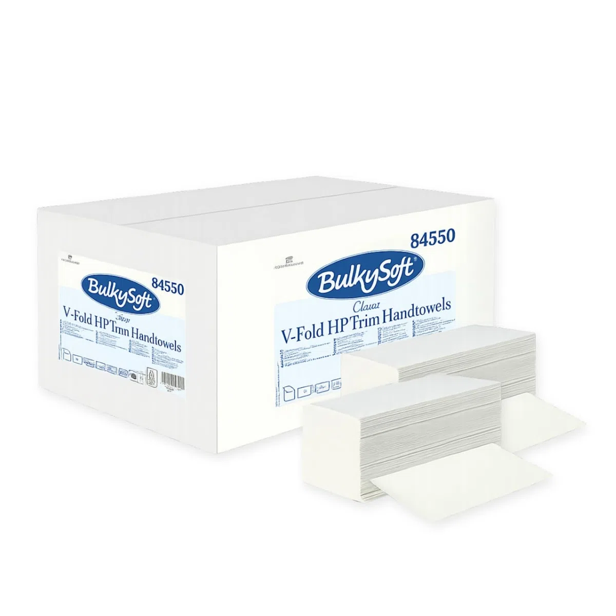 Palucart Asciugamani di Carta Monouso interfogliati a V pura cellulosa doppio velo 21cm x 21cm (6300)