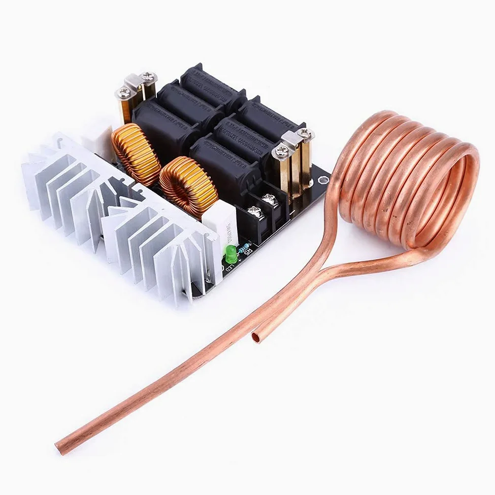 1000 W ZVS Bassa Tensione Induzione Riscaldatore A Induzione Bobina Kit Modulo di Riscaldamento A Induzione Modulo Scheda di Riscaldamento Flyback Driver Riscaldatore FAI TE