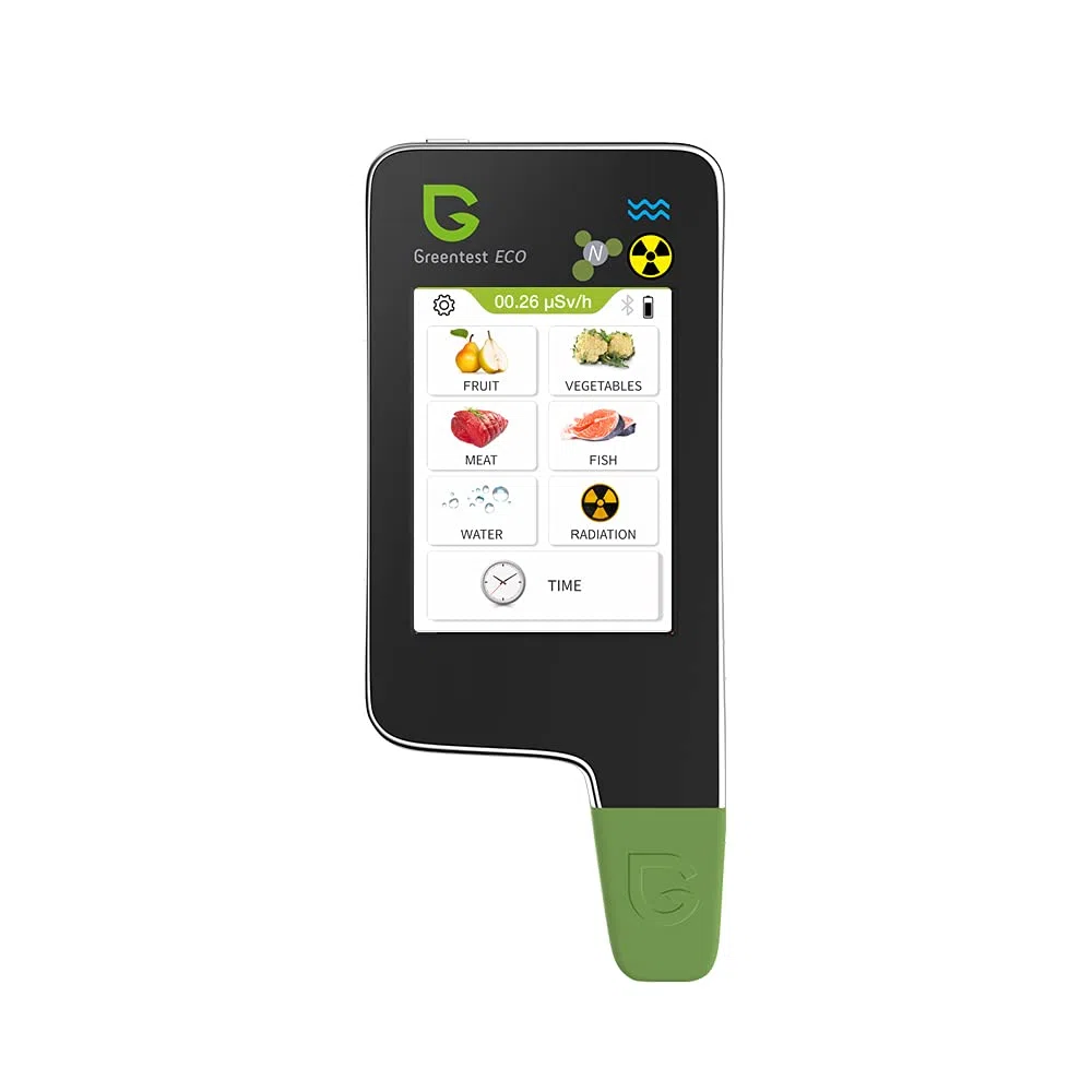 Greentest ECO, tester digitale per nitrati a 6 letture istantanee, misuratore per acqua TDS PPM con rilevatore di radianti Geiger per carne, frutta, verdura