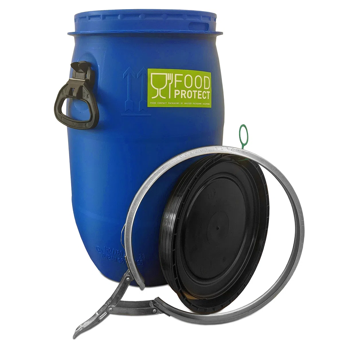 plasteo 2 barili di fermentazione da 30 litri, in plastica, ermetici, impilabili, per alimenti, approvazione FDA, approvazione ONU, marchio di qualità IKG