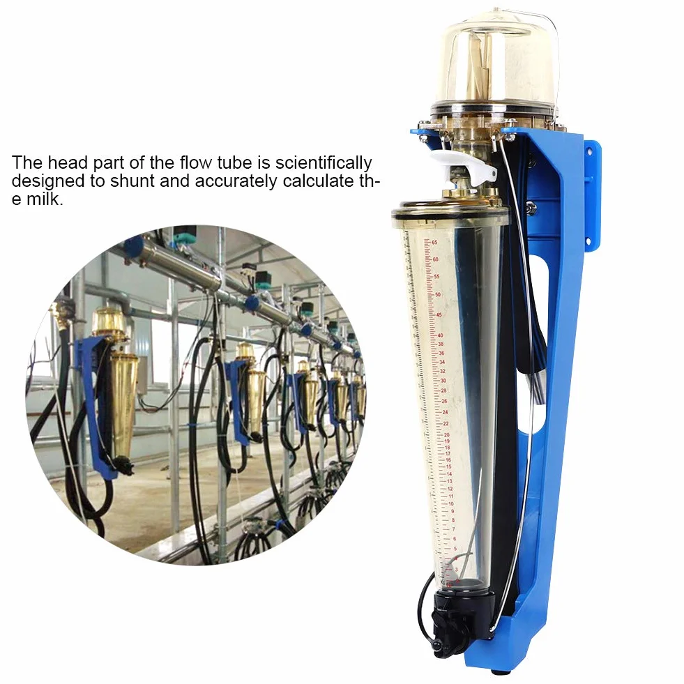 Cosiki Misuratore di Latte per Sala di Mungitura per Bovini Strumento di Misurazione Efficiente per Mungitura di Mucche PSU 31 Kg 21,7x7,9 Pollici