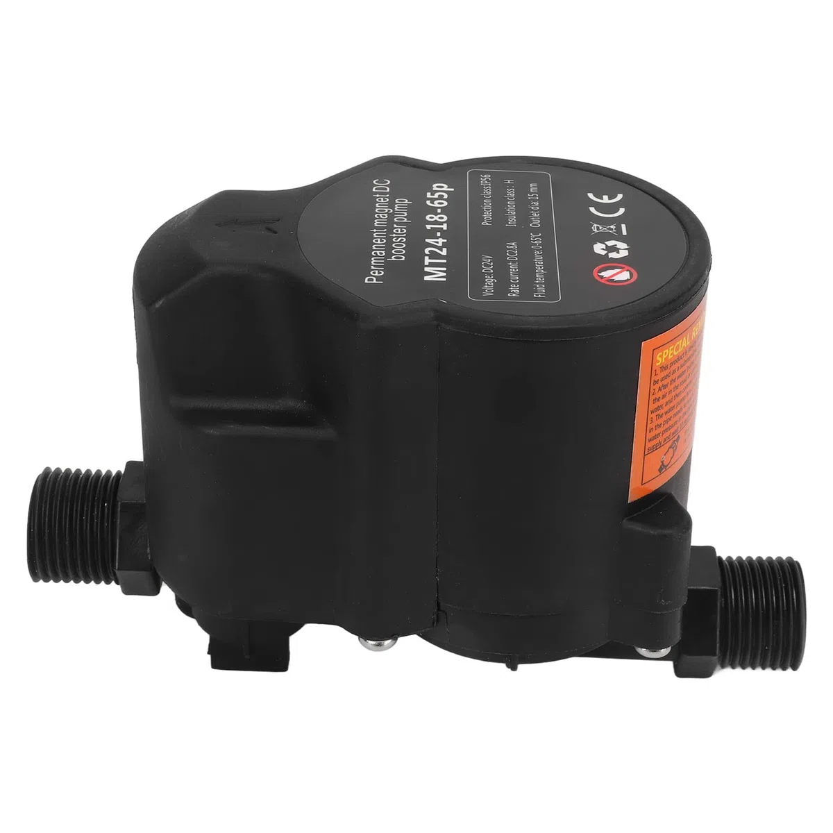 Pompa Acqua 24V DC per Casa, Pompa Booster Pressione Acqua Automatica, Pompa di Ricircolo Scaldabagno, per Doccia, Cucina, Tubo da Giardino