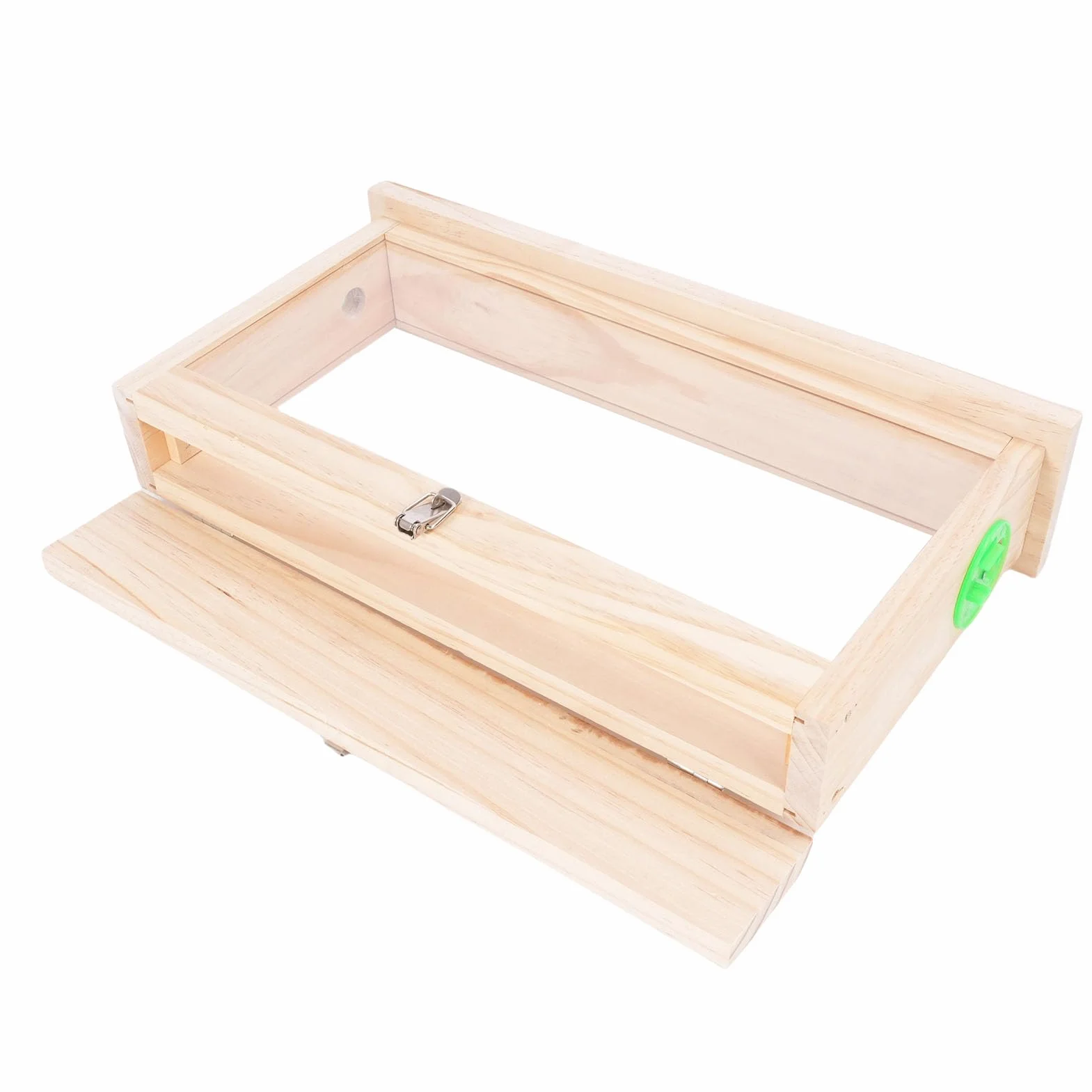 Generic Scatola di Osservazione per l'allevamento di Api, Tavola Acrilica su Entrambi i Lati Alveare in Legno Cornici per Alveare con Prese d'aria, Forniture per l'apicoltura, 21,7x12,4x4,8 Pollici