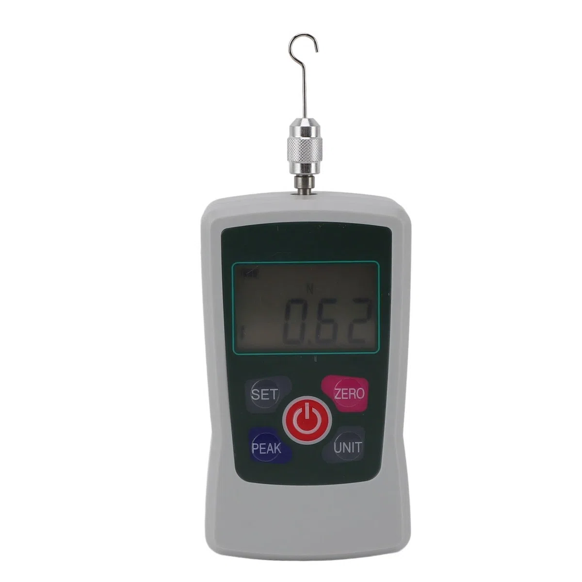 Mini Misuratore di Forza Digitale, Dinamometro per Tester Push Pull 50N con modalità Tempo Reale/Picco/primo Picco, Tester di Pressione e Tensione Portatile con unità N LB Kg Oz,