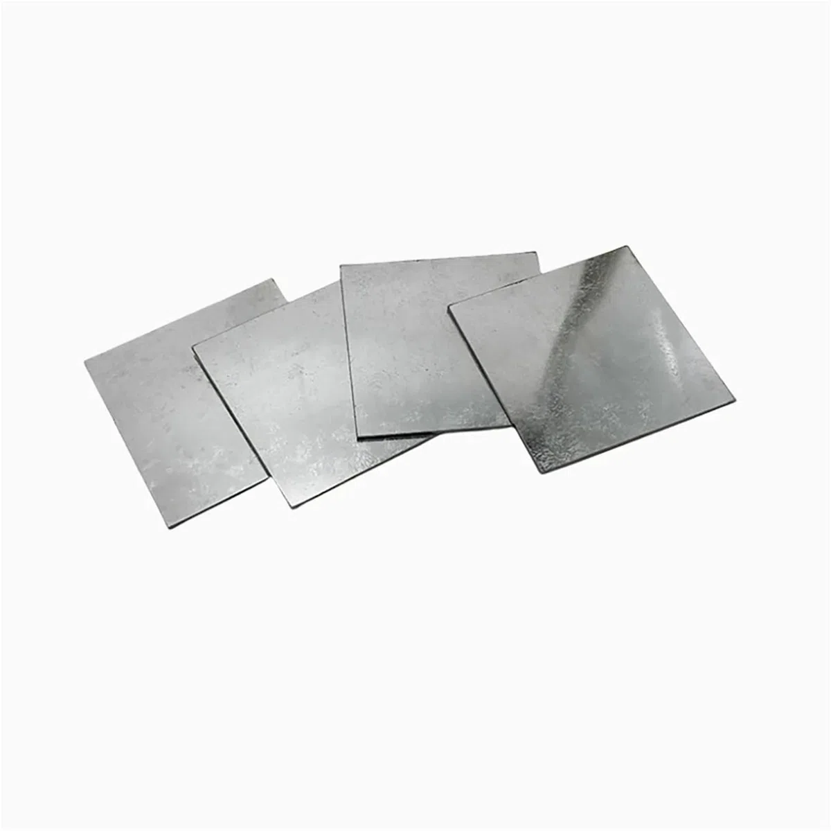 Lamiera di ferro zincata, lamiera di ferro bianca, spessore 0,6 mm-5 mm(100X100X5mm 2pcs)