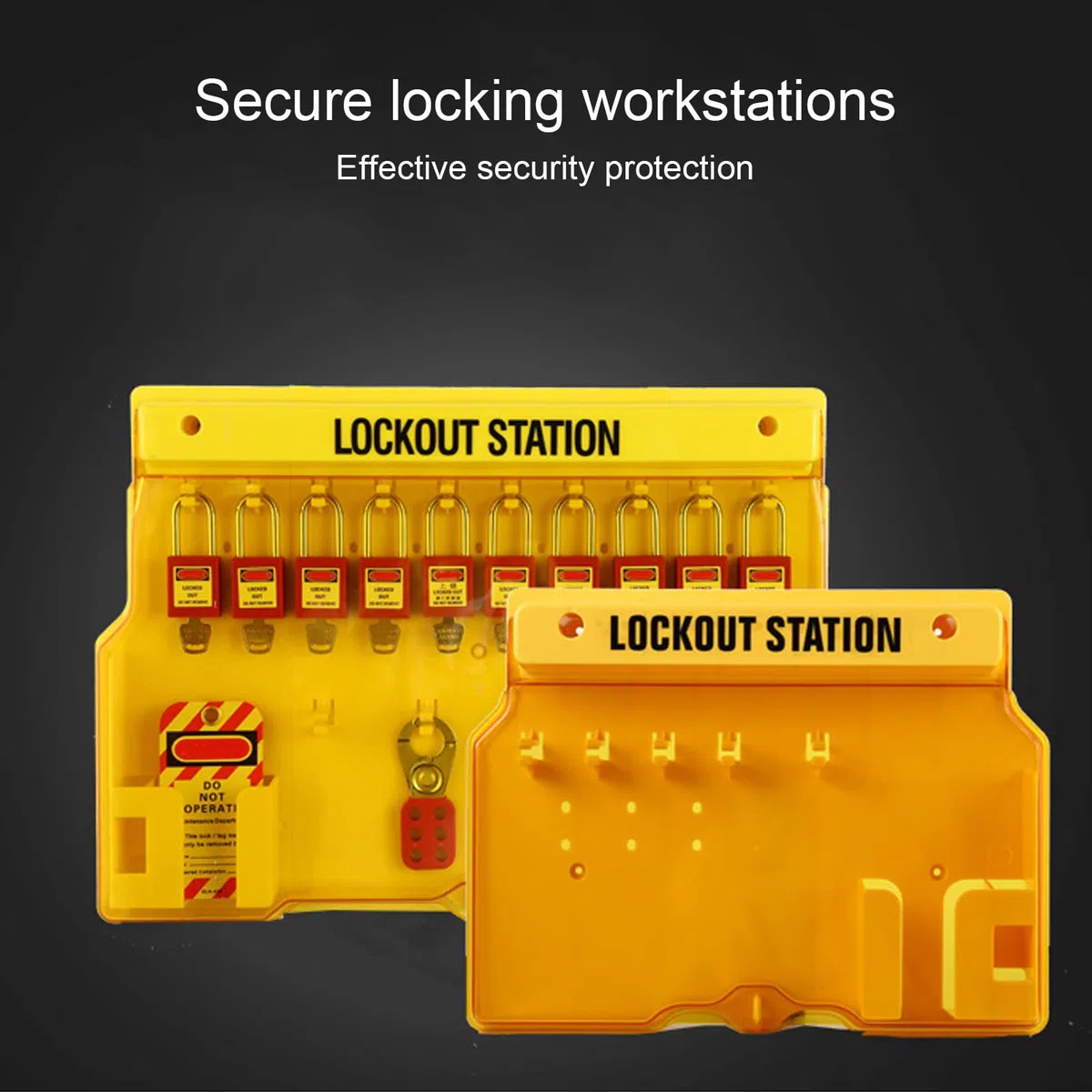 Lockout Tagout Station Stazione di Lockout Per La Gestione della Visualizzazione Durevole con Coperchio Per La Fornitura di Sicurezza del Lockout di Sicurezza