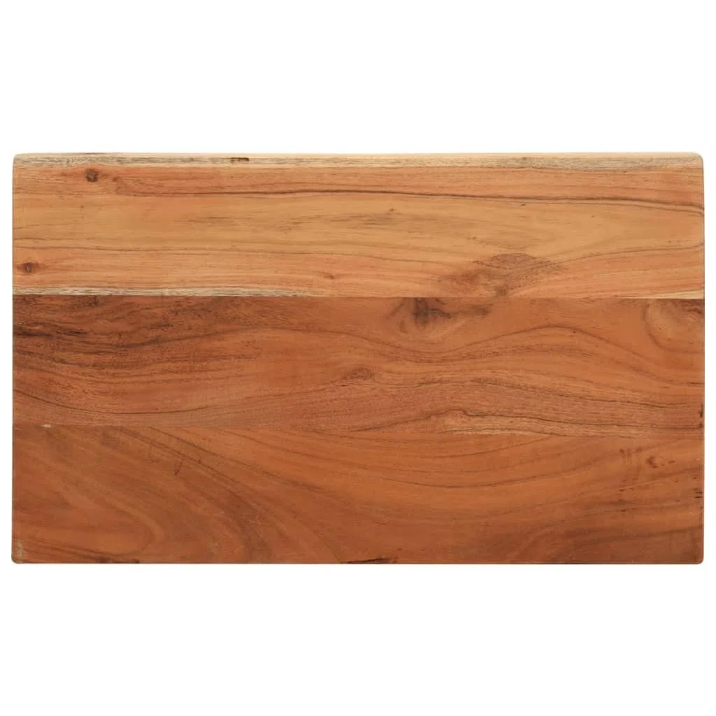 vidaXL Piano per Tavolo 50x30x2,5cm Rettangolare Legno Massello Acacia, Piano per Tavolo Rettangolare, Piano Tavolo in Legno, Piano per Tavolo da Pranzo