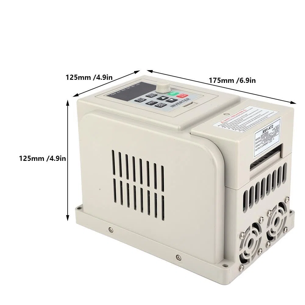DEWIN Inverter Di Velocità VFD,2,2 KW AT2 Regolatore Di Velocità VFD A Frequenza Variabile 220V CA, Ingresso Monofase, Uscita Monofase
