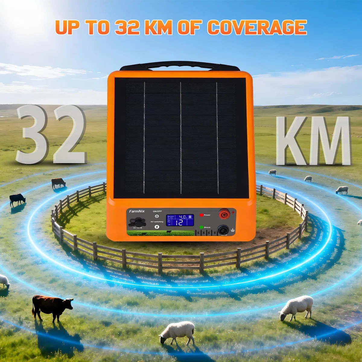 32KM Pastore Elettrico, 0.3-2J Joule