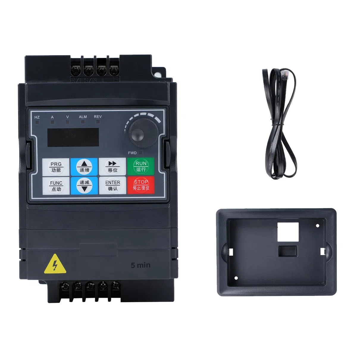 3kw Convertitore di frequenza 220V ingresso monofase 220V uscita trifase 220V 3kw Variatore di frequenza CNC Inverter di frequenza rimovibile modello 230VEE (con cavo di prolunga da 1,5m)