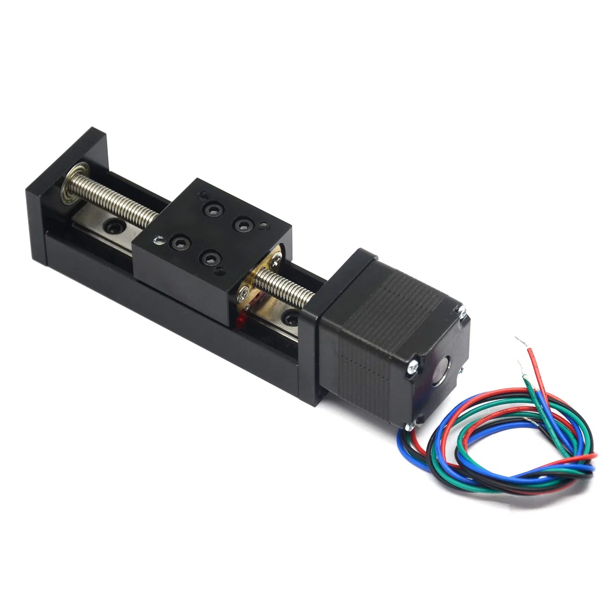 50mm Lunghezza di viaggio efficace Mini guida lineare guida vite di piombo T6x1 con NEMA11 motore passo-passo per DIY CNC Router parti X Y Z attuatore lineare fase