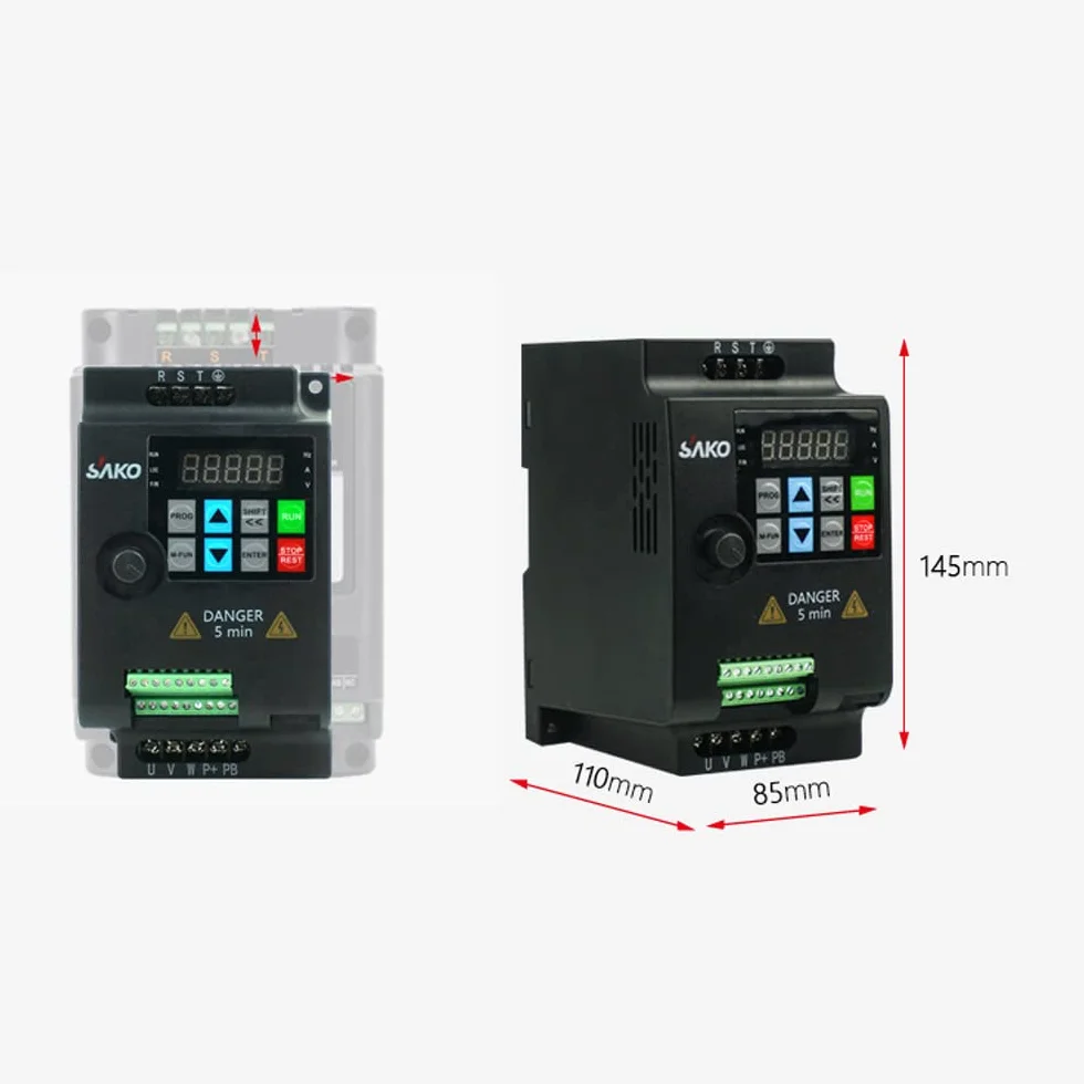 Invertitore vettoriale 380 V 3 fasi VFD variabile convertitore di frequenza per controllo continuo della velocità del motore