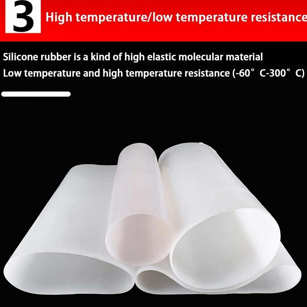 MIFANI Tubo in silicone, Silicone, Tubo, 1M/3.28Ft, 75 * 79mm, Bianco, 1 pezzo