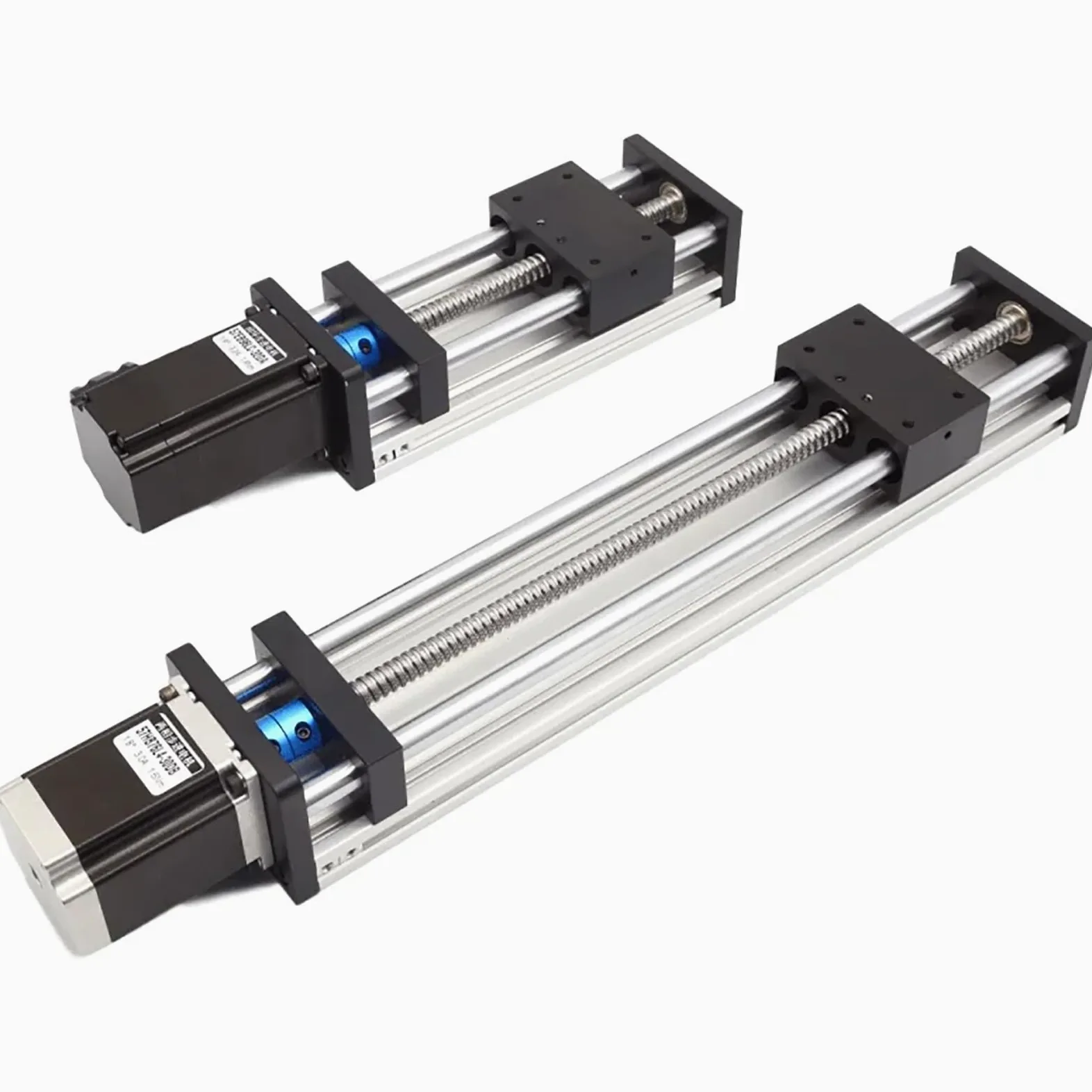RATTMMOTOR - Guida lineare CNC, azionamento lineare con corsa effettiva di 100 mm, attuatore da banco lineare con cuscinetto a sfere e motore passo-passo Nema23 per fresatrice CNC