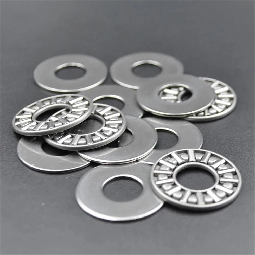 100 set 1024 +2AS cuscinetti a rulli di spinta piani 1024 10x24x4mm 100 pezzi cuscinetto a rulli di spinta assiale con rondelle