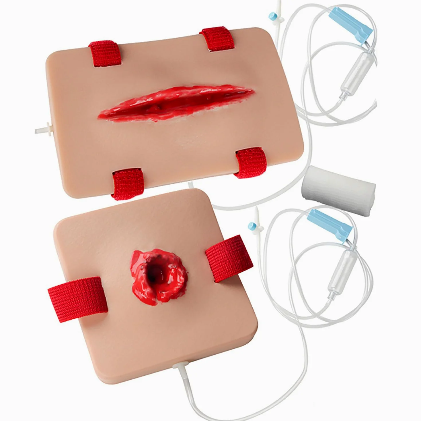 2Pcs Wound Packing And Tourniquet Simulator, Bleed Control Tourniquet Trainer Models, Suturing Model, Stop The Bleed Training Kit for Medical Classes, Hemostasis First Aid Practice