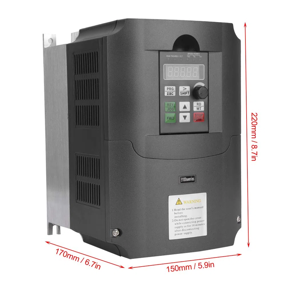 inverter per motori trifase Convertitore di frequenza VFD inverter 220V 7 5KW monofase 220VAC ingresso 3 fasi 380VAC uscita convertitore di frequenza variabile