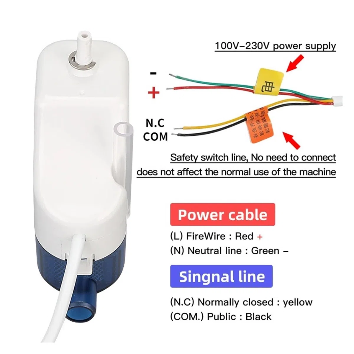 Pompa peristaltica, Pompa di scarico condensa automatica ultra silenziosa da 24 l/h e 40 Pompe sollevamento RS-24C/40C 1-3P Scarico condizionatore d'aria su gancio(RS-40C)