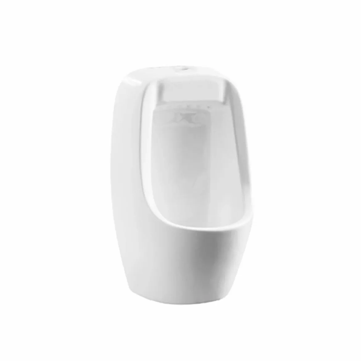 Belvit Orinatoio in ceramica, montaggio a parete, ingresso superiore, moderno Pissoir, compatibile con lavavetri a pressione a incasso e a parete, per sanitari di facile manutenzione, 29 x 50 x 24,5