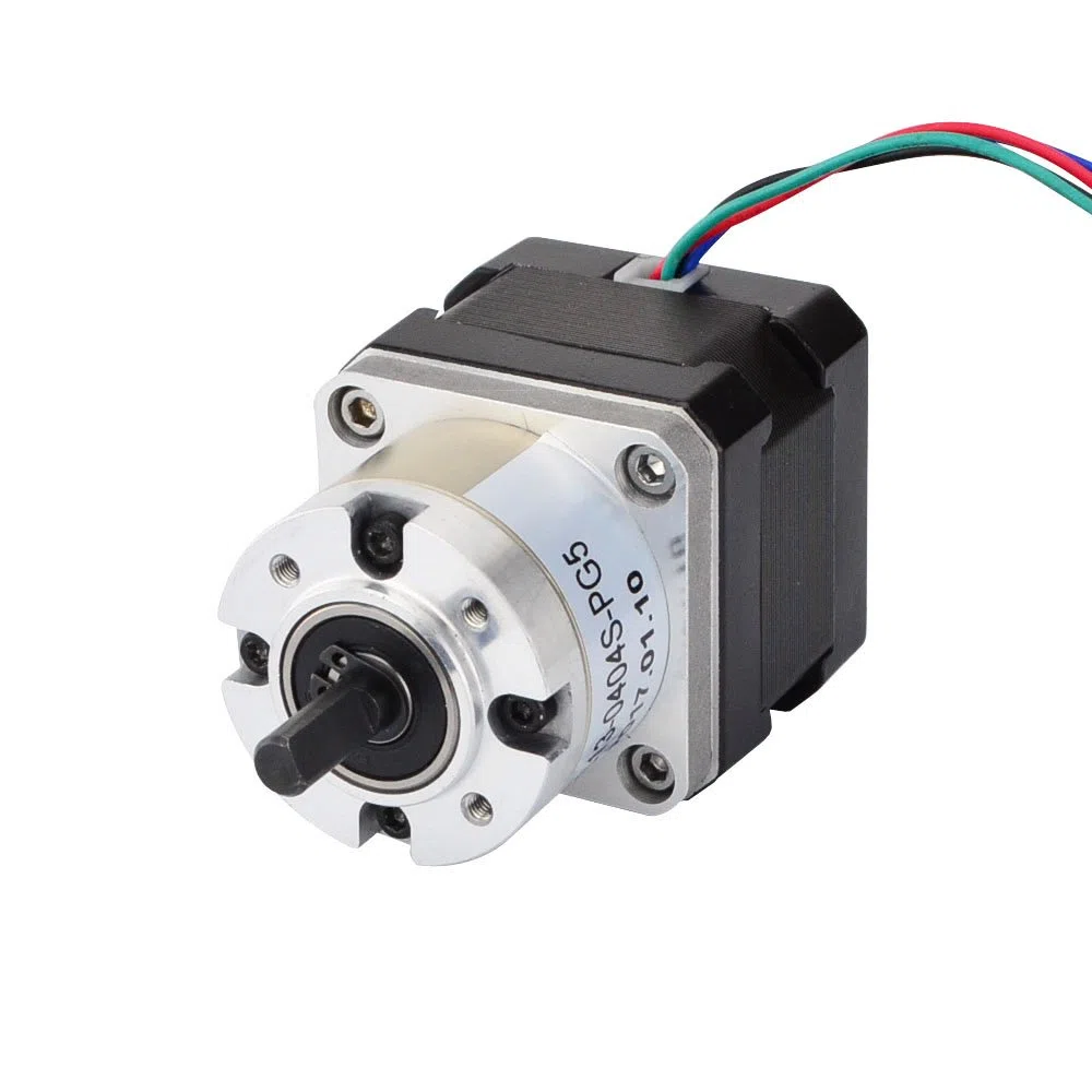 STEPPERONLINE Nema 17 Motore Passo Passo Bipolare L=33mm con Rapporto di riduzione 5:1 Riduttore Epicicloidale