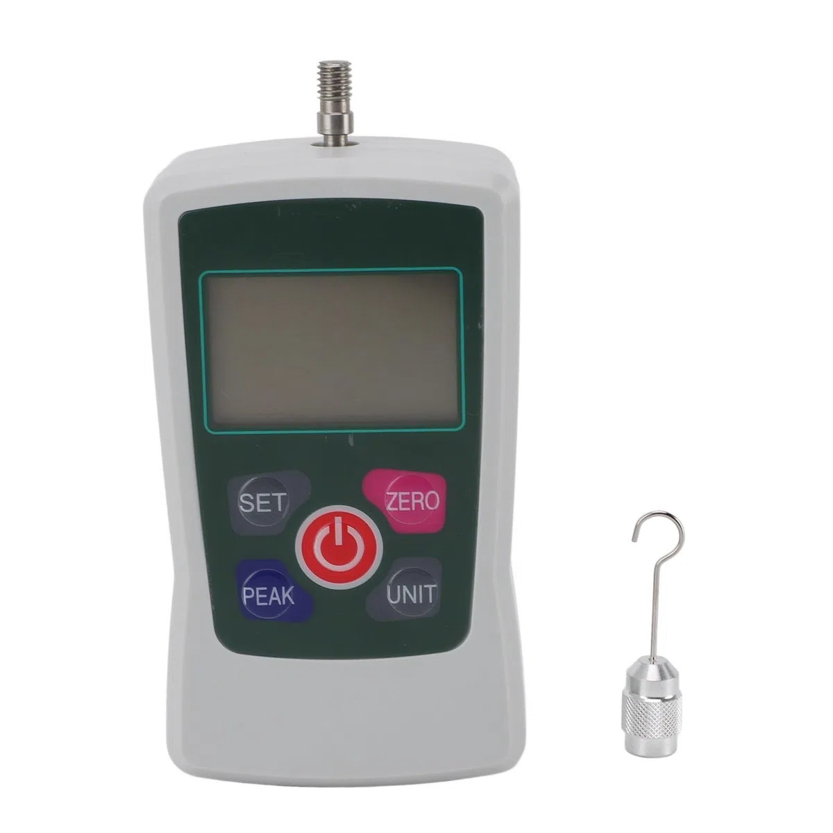 Mini Misuratore di Forza Digitale, Dinamometro per Tester Push Pull 50N con modalità Tempo Reale/Picco/primo Picco, Tester di Pressione e Tensione Portatile con unità N LB Kg Oz,