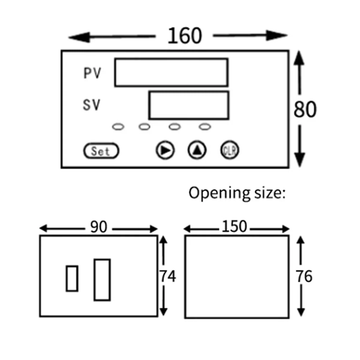 Cella di carico a diaframma planare da 58 mm con display indicatore Sensore di peso da 10 kg a 5000 kg for bilancia di forza scientifica e tecnologica per misurare forza(5T Indicator)