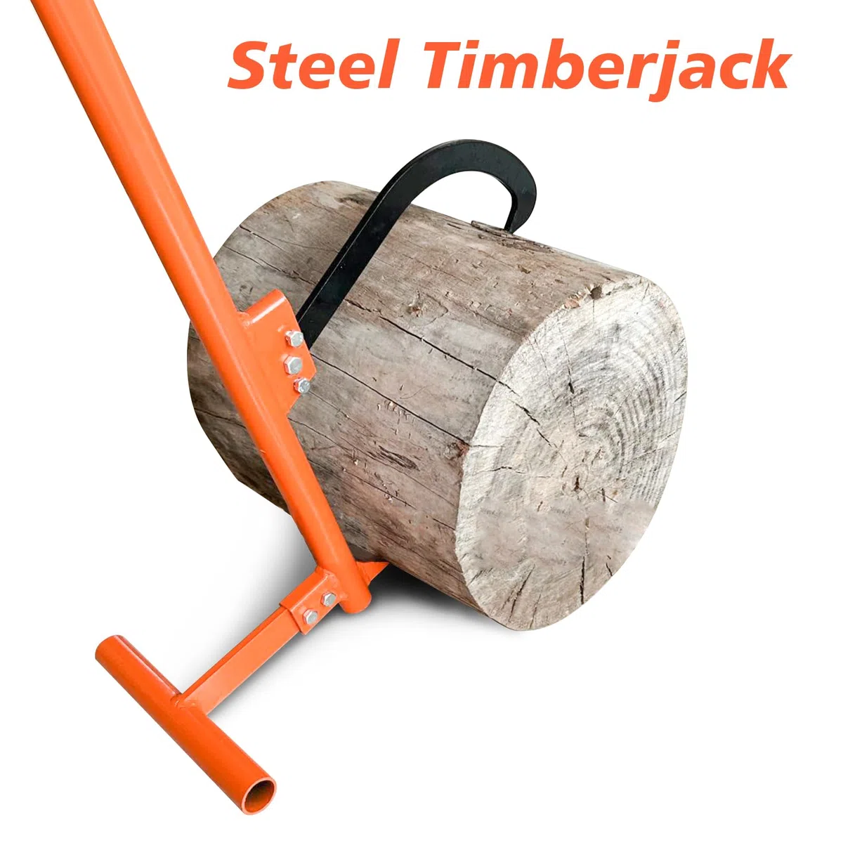 Sollevatore a cascate, 130 cm, con gancio reversibile, apertura max 32 cm, sollevatore di bordi forgiato con gancio reversibile e impugnatura antiscivolo, sollevatore per la caduta di alberi, per