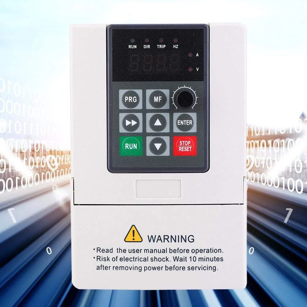 Inverter VFD trifase, convertitore di frequenza variabile, 380V 1.5KW-7.5KW, con funzioni di protezione complete, per macchine di produzione, ventilatori per siccità, pompe(7.5KW)