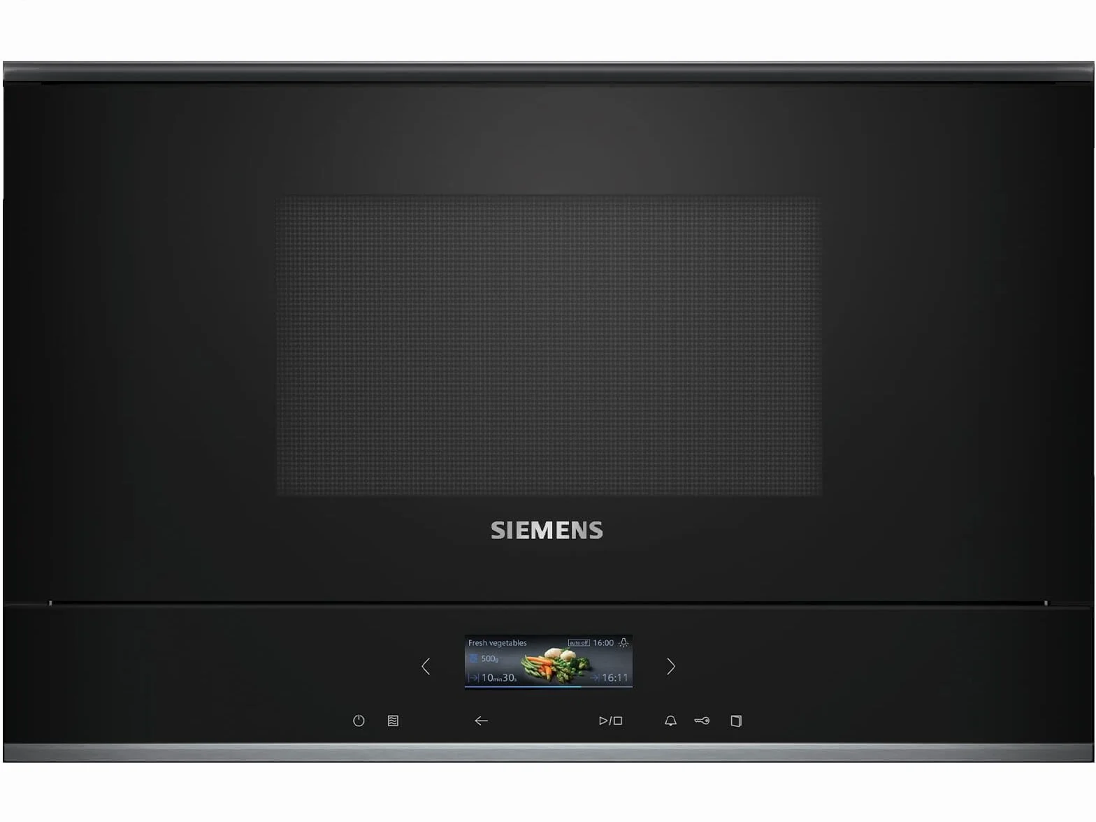 Siemens BF722R1B1 Mikrowelle Integriert Solo-Mikrowelle 21 l 900 W Schwarz (BF722R1B1)