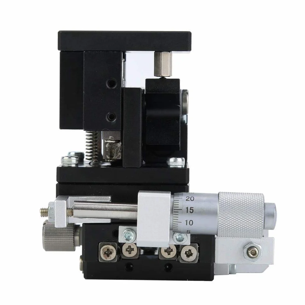 Fase lineare, LD40-LM 3 assi XYZ 40x40mm Piattaforma di spostamento manuale Piattaforma di rifilatura in lega di alluminio Cuscinetto Tavolo scorrevole