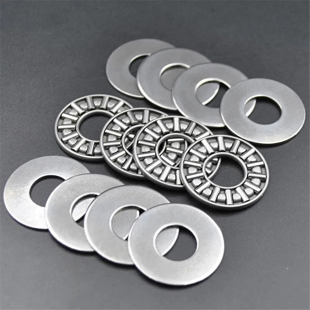 100 set 1024 +2AS cuscinetti a rulli di spinta piani 1024 10x24x4mm 100 pezzi cuscinetto a rulli di spinta assiale con rondelle