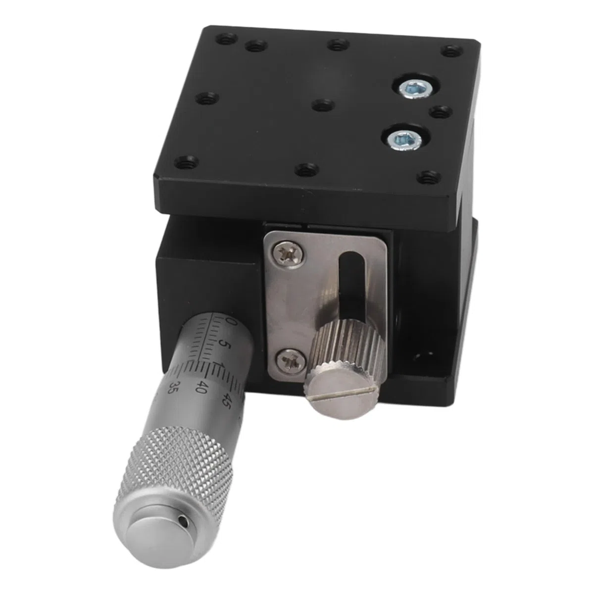 Fafeicy Tavolino Lineare Manuale, Tavola Scorrevole con Asse Z in Lega di Alluminio per Posizionamento di Precisione con Precisione di 0,02 Mm per Lavorazioni CNC e attività di Stampa 3D