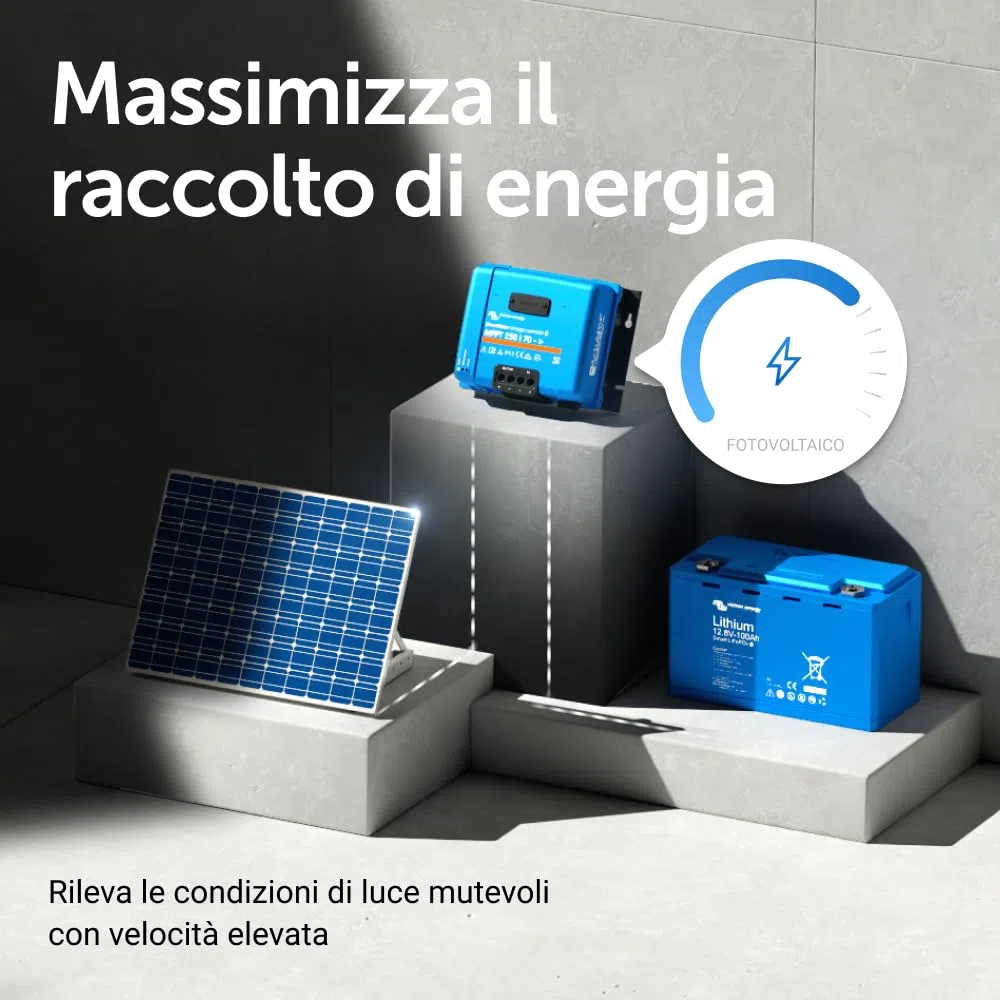 Victron Energy SmartSolar MPPT Tr 250V 70 amp 12/24/36/48-Volt Regolatore di Carica Solare (Bluetooth)