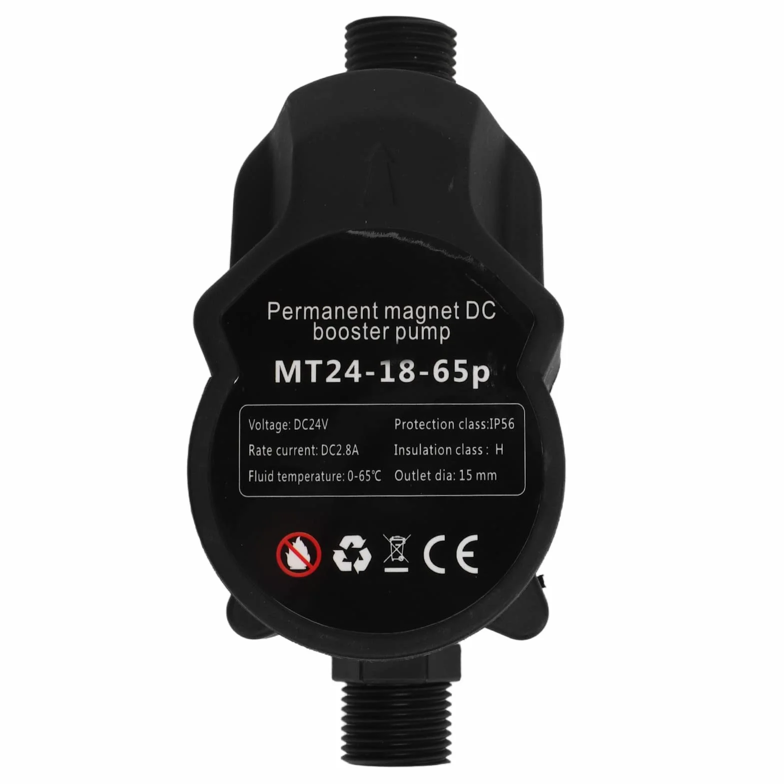 Pompa Acqua 24V DC per Casa, Pompa Booster Pressione Acqua Automatica, Pompa di Ricircolo Scaldabagno, per Doccia, Cucina, Tubo da Giardino
