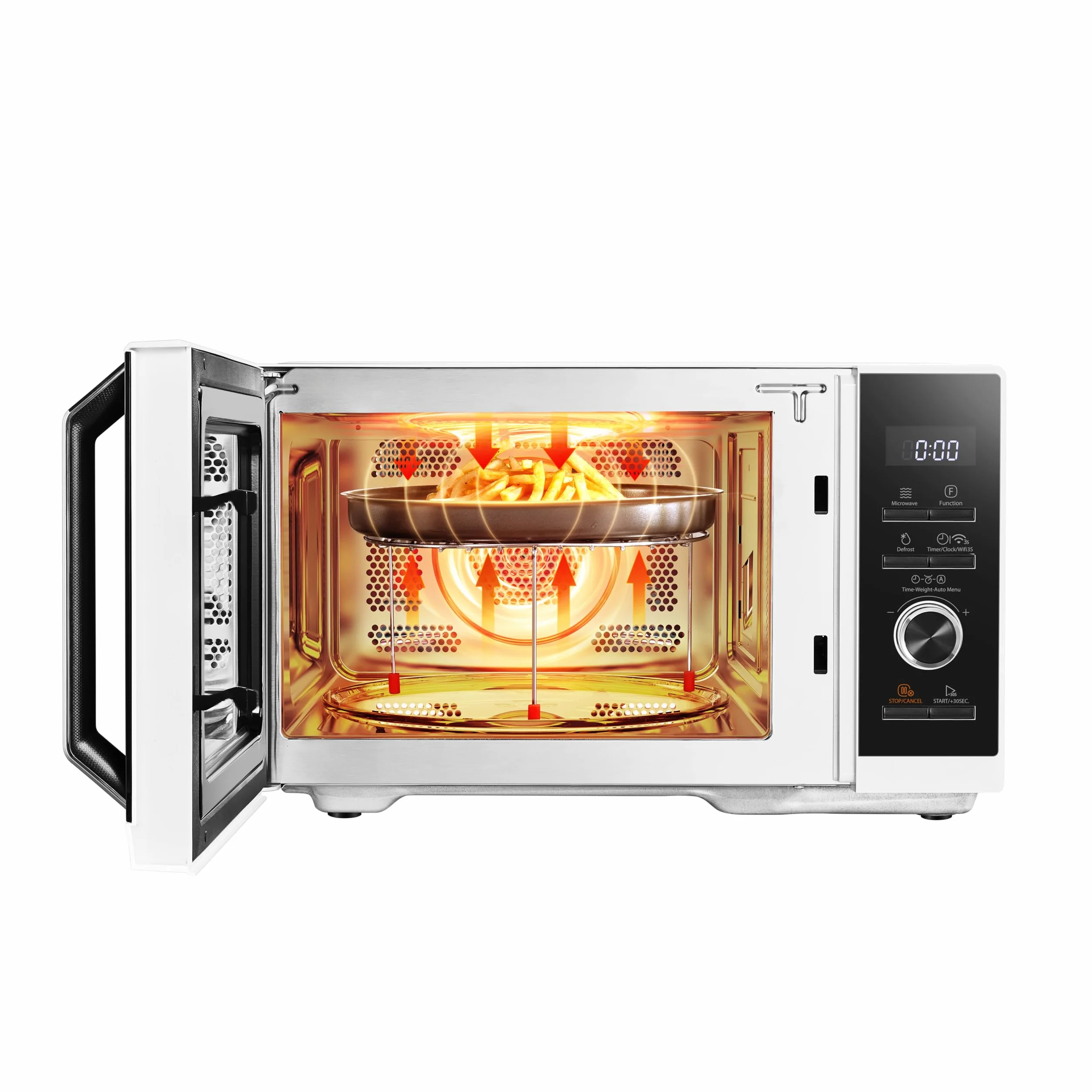 Toshiba Microonde 3 in 1 MW3-SAC23SF(WH) 23 Litri 900 Watt con Grill e Aria Calda Bianco