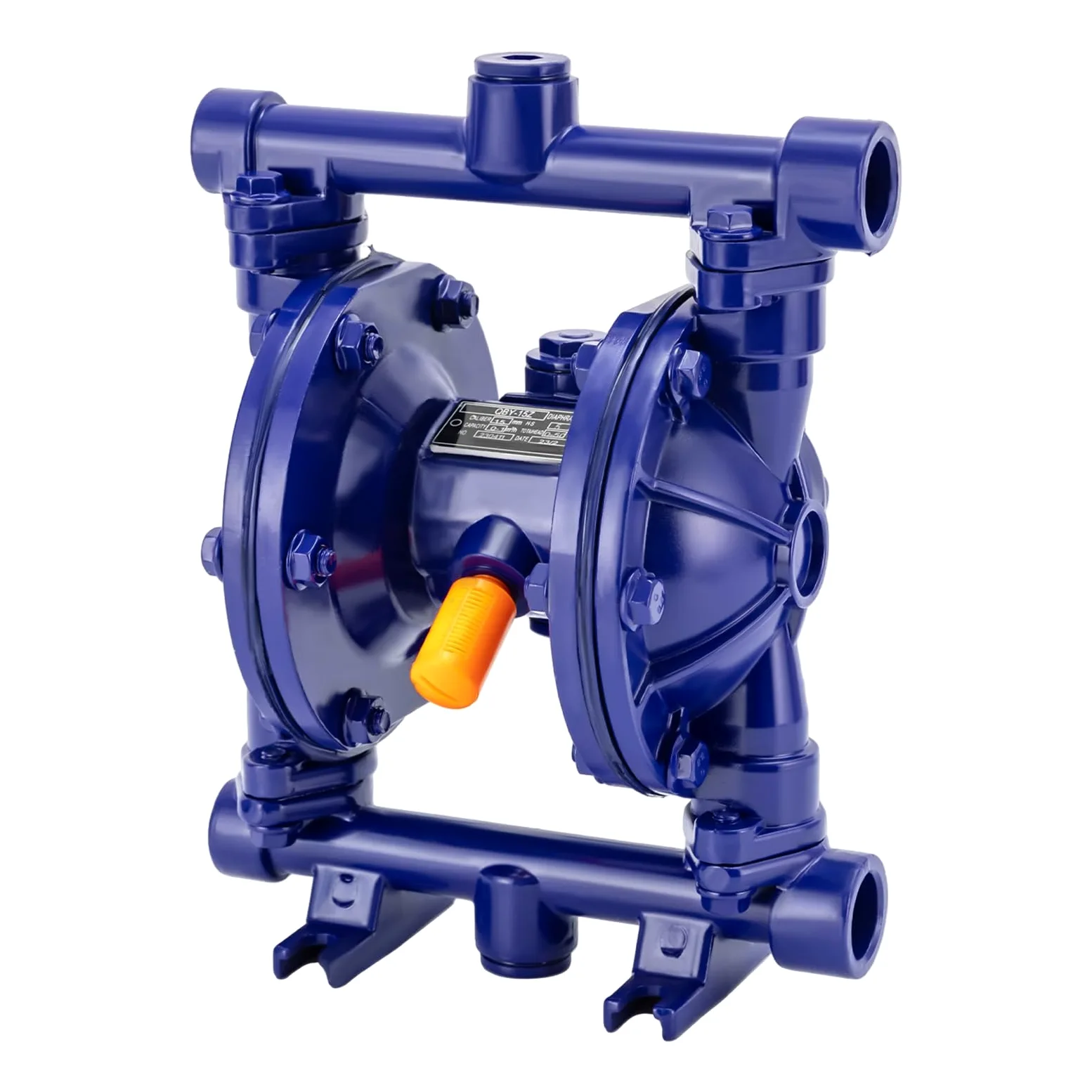 Pompa ad aria a doppia membrana, pompa professionale a membrana ad aria compressa 115 PSI pompe a membrana, ingresso e uscita da 1/2 pollici, pompa a membrana ad aria per petrolio, diesel, olio
