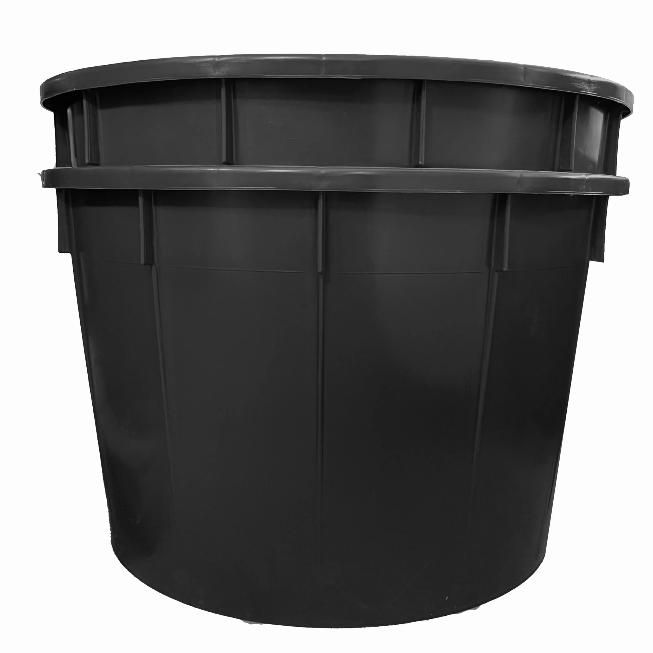 Mobil Plastic - Mastello industriale tondo in plastica 350 litri - nero