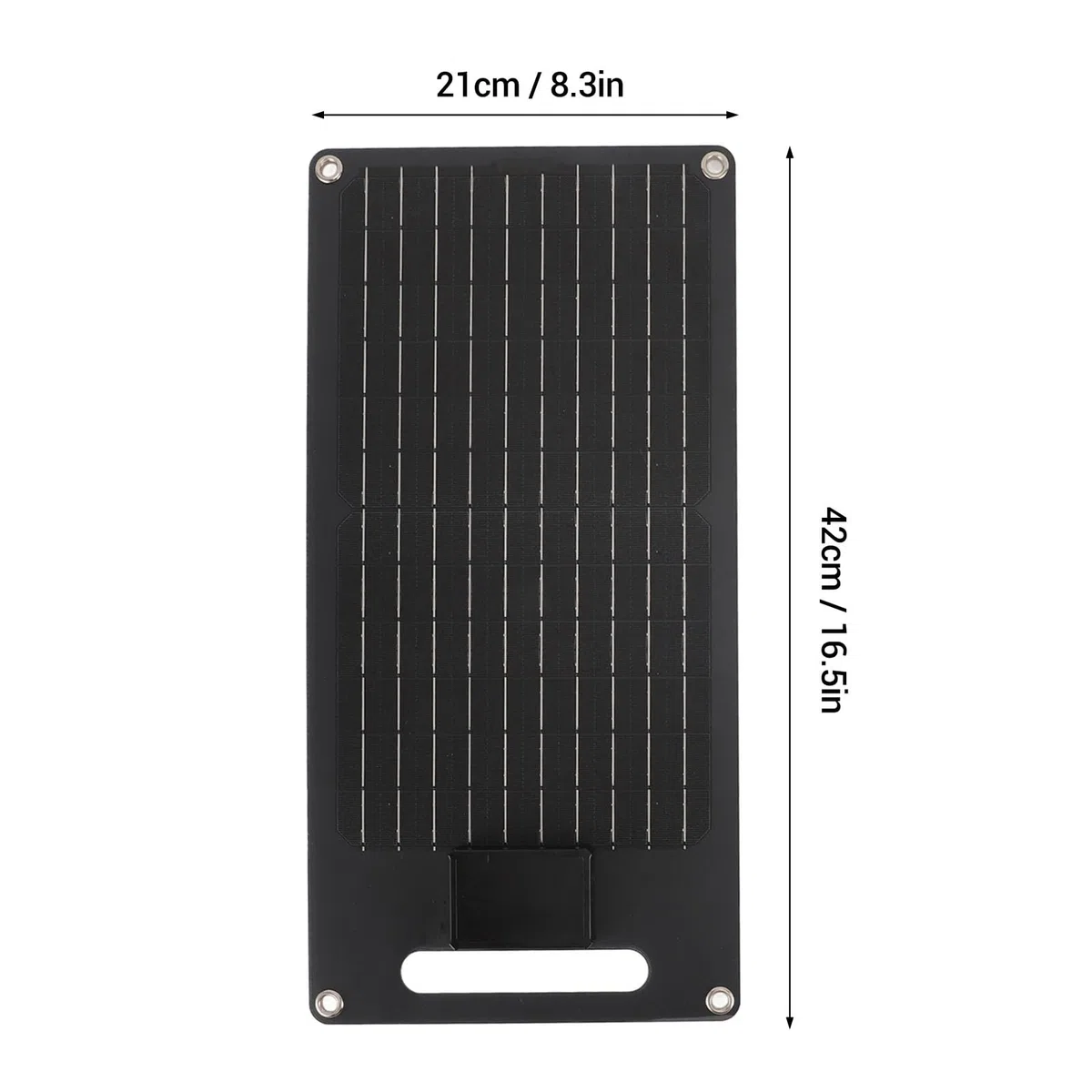 Buachois Kit Pannello Solare,50W 12V Portatile Pannello Solare Monocristallino ad Alta Efficienza con Cavo USB e Clip per Ricarica della Batteria del Veicolo
