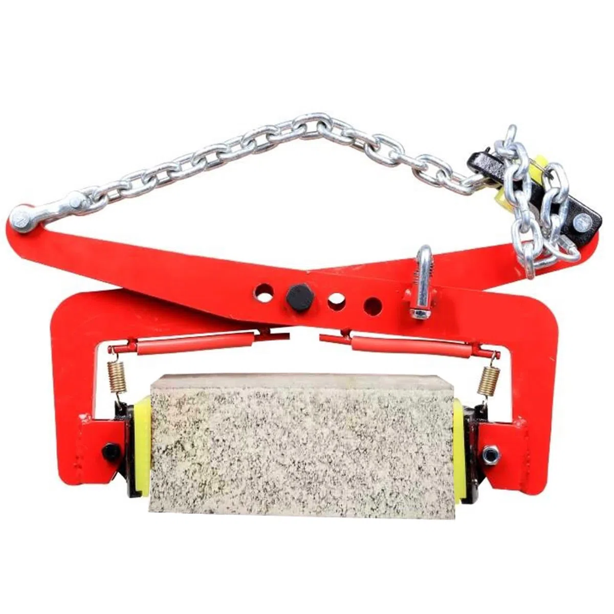Pinza di Sollevamento a Catena Spessa, Pinza di Sollevamento in Acciaio da 43,2 cm, Morsetto per Il Sollevamento di lastre di Granito, Vetro, lastre di Metallo - Strument