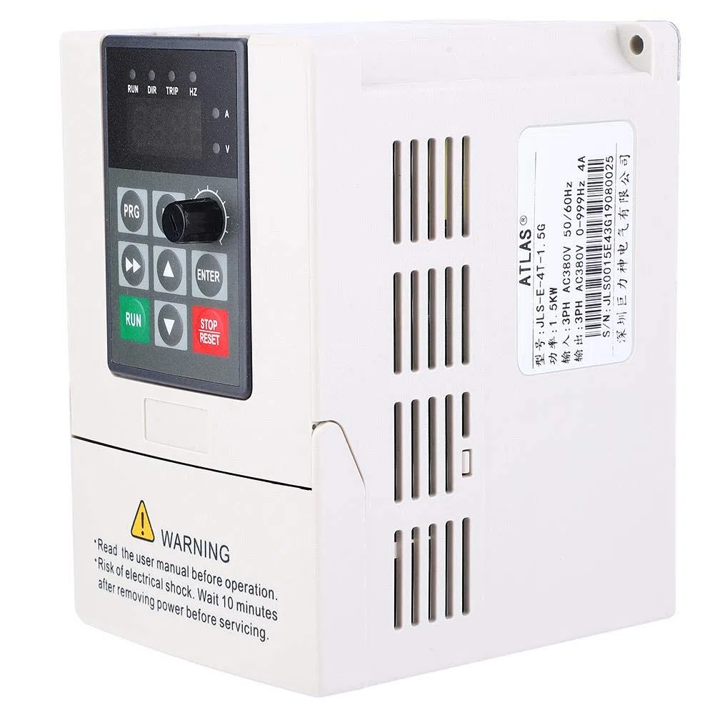 Inverter VFD trifase, convertitore di frequenza variabile, 380V 1.5KW-7.5KW, con funzioni di protezione complete, per macchine di produzione, ventilatori per siccità, pompe(7.5KW)