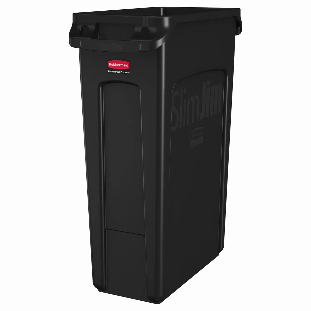 Rubbermaid FG354060BLA Contenitore di Rifiuti con Condotti di Ventilazione, Plastica, 87 L, Nero