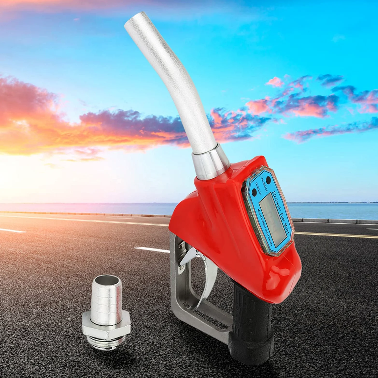 Ugello Dosatore del Carburante con Batteria, Pistola per Olio per Misurazioni Accurate, Attrezzatura per Stazioni di Servizio
