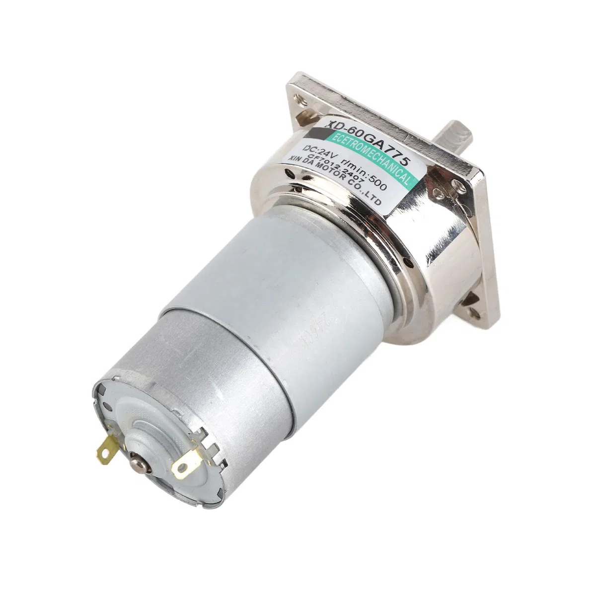 DC12V / 24V 35W Mini DC Motoriduttore a velocità regolabile in metallo Grande coppia motore CW/CCW(24V 500rpm)