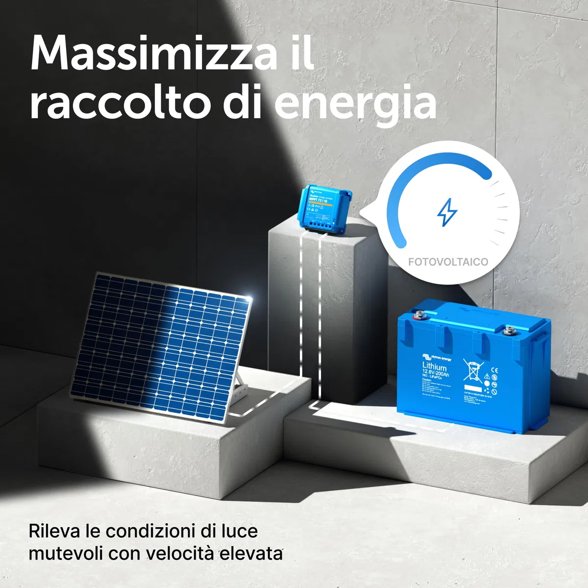 Victron Energy BlueSolar MPPT 75V 10 amp 12/24-Volt Regolatore di Carica Solare