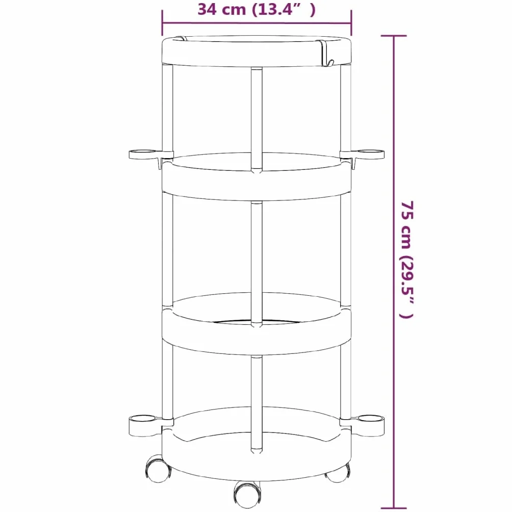 Generico Carrello per la Pulizia con Cesti di Stoccaggio in Alluminio,Casa e Giardino,Forniture domestiche,Immagazzinamento e organizzazione,Contenitori per Uso domestico-344379